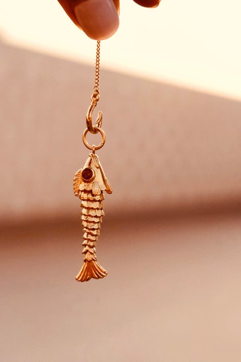 Vintage Fish Necklace