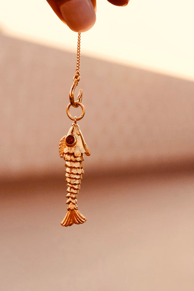 Vintage Fish Necklace