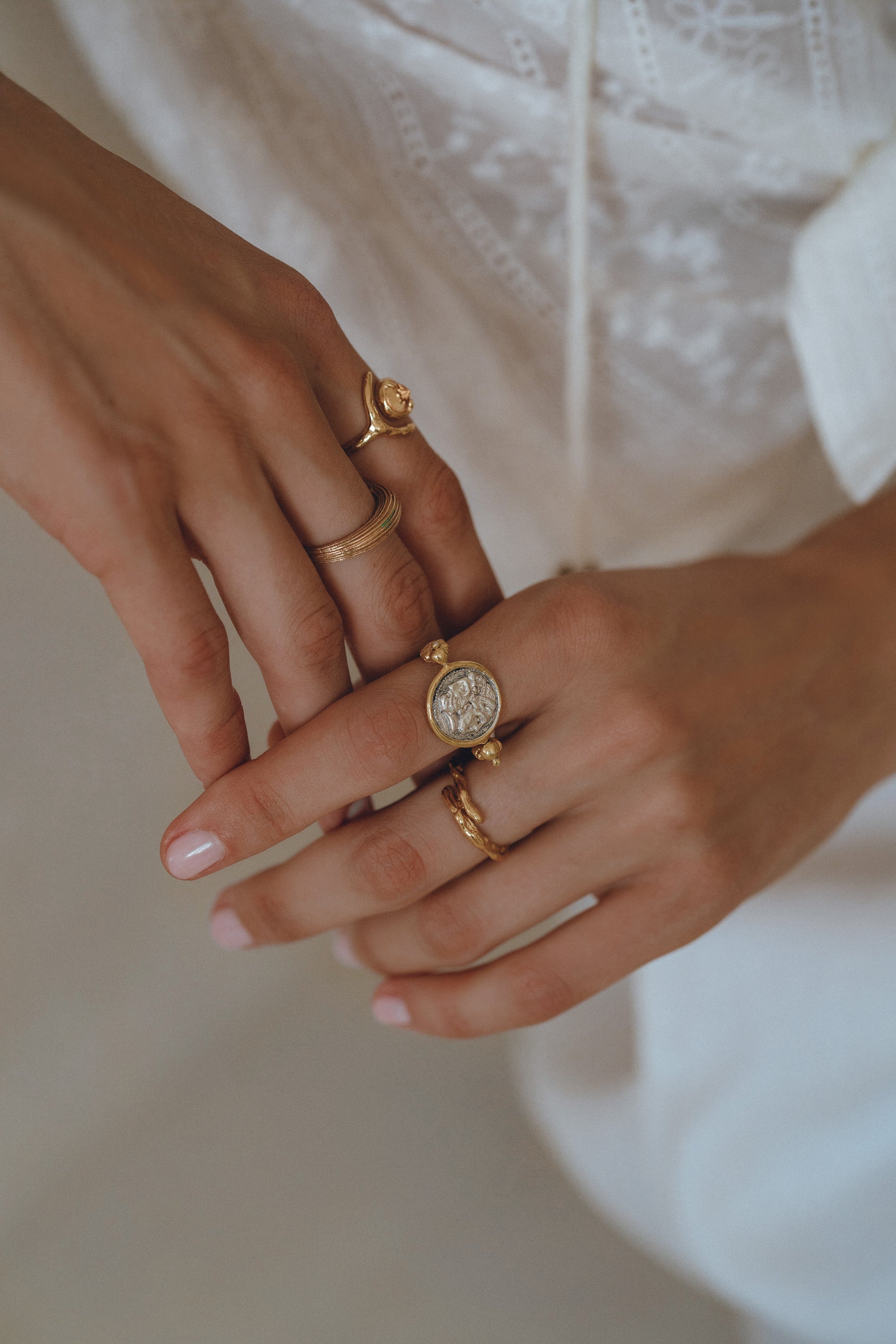 Janus Ring and Necklace