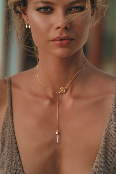 Om Crystal Necklace