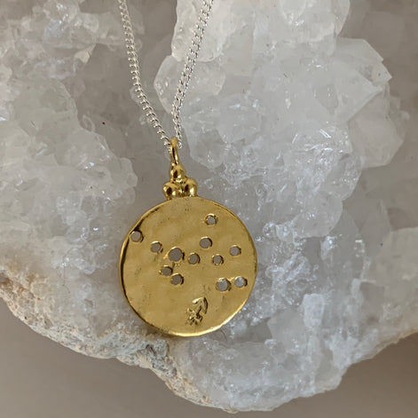 Star Sign Zodiac Constellation Necklace