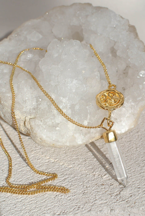 Om Crystal Necklace