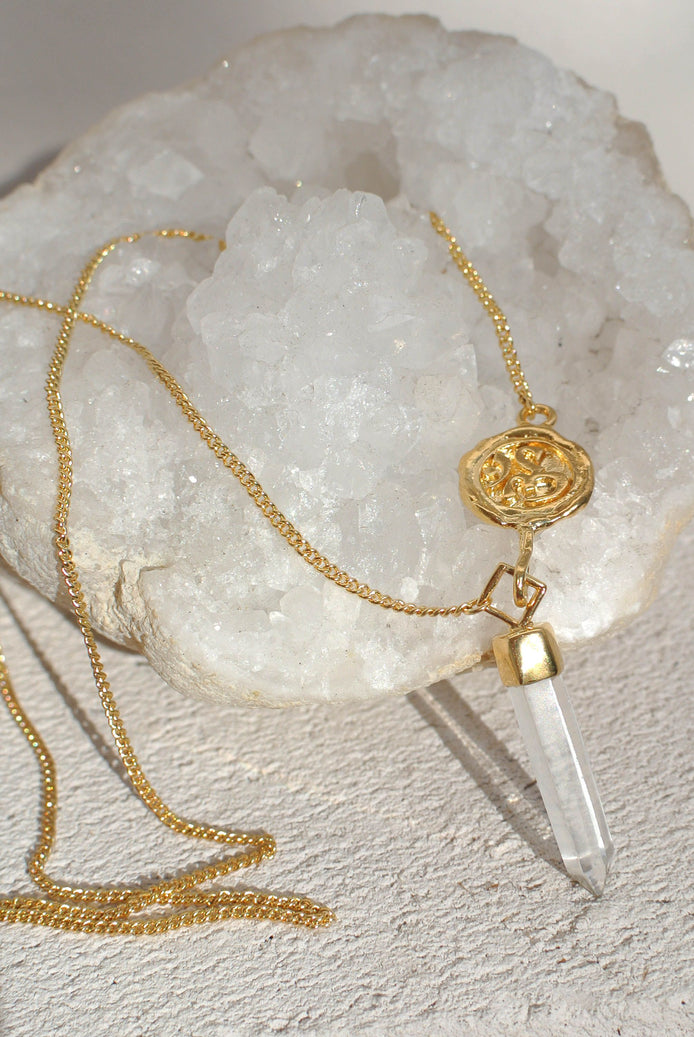Om Crystal Necklace
