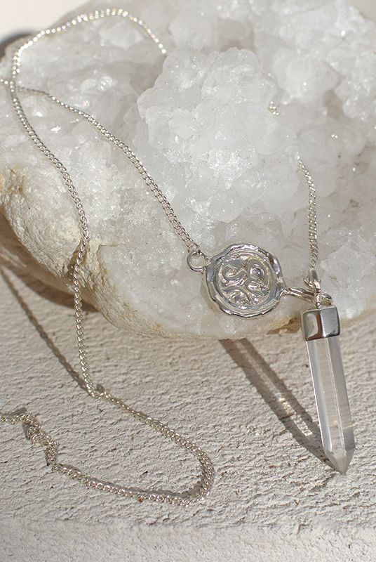 Om Crystal Necklace